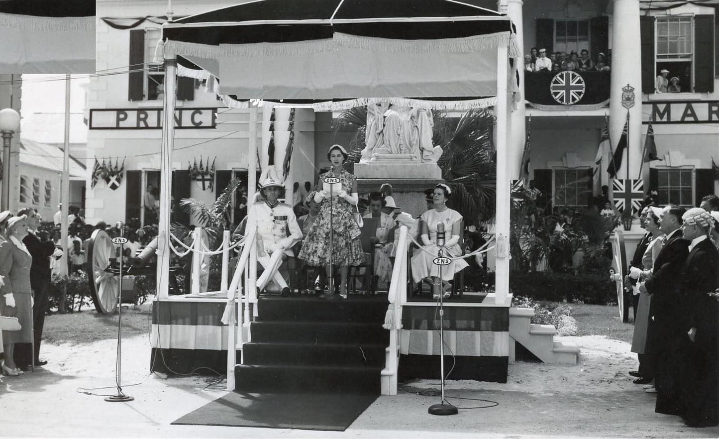 Réimpression sur papier avec filigrane Bahamas 1953-1974 an. Colonie britannique.