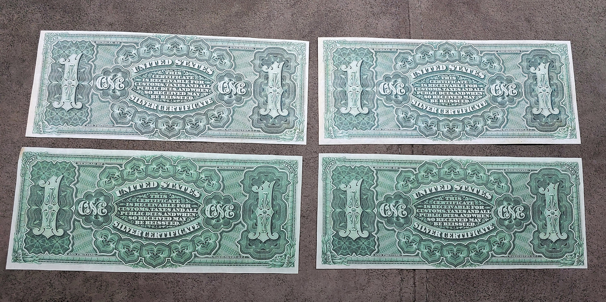 1 Dollar 1886 US Silver Certificate Reverse Side