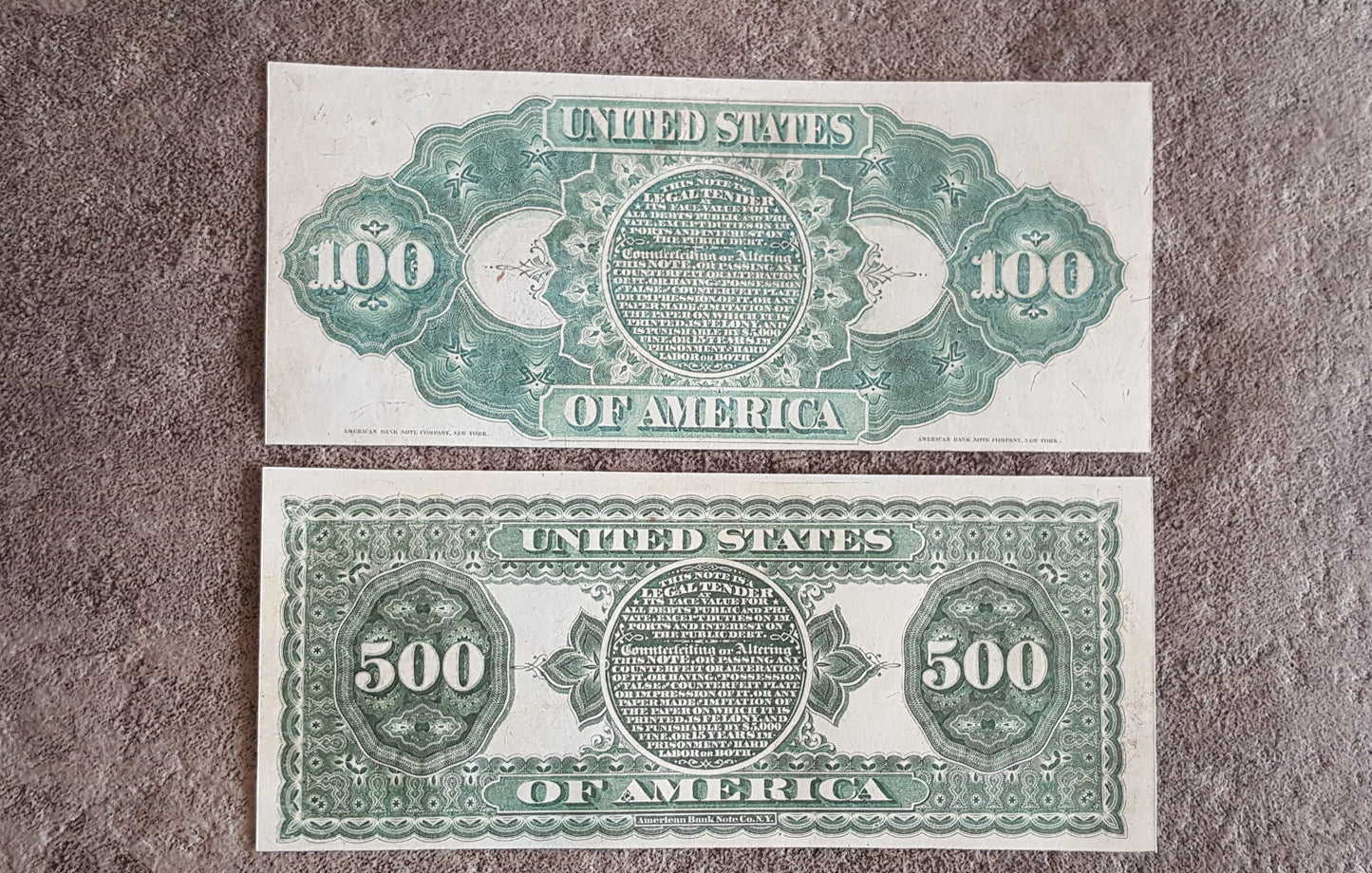 Reprint on paper with W/M United State 1869 FREE SHIPPING !!!