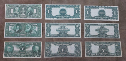 Réimpression sur papier avec filigrane, Billets d'argent des États-Unis 1896-1899 LIVRAISON GRATUITE !!!