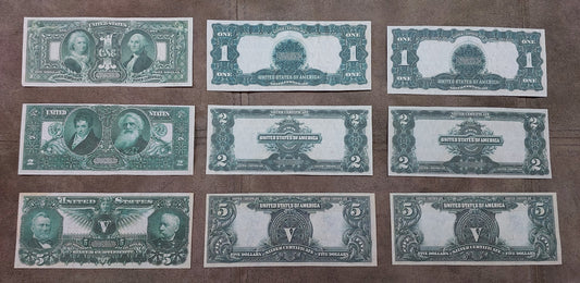 Reprint on paper with W/M United States Silver Notes 1896-1899 FREE SHIPPING !!!