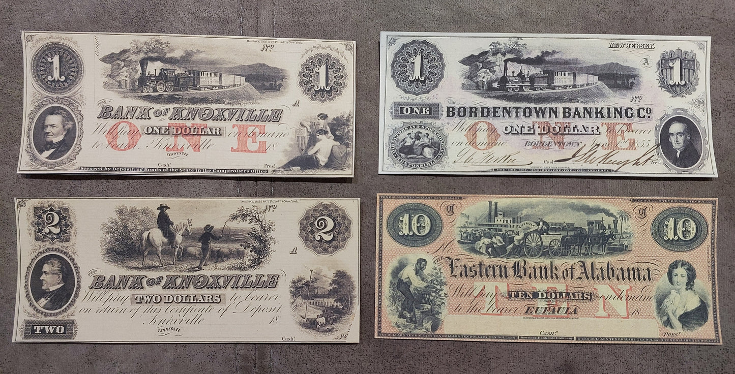 Reprint of United States Obsolete Currency 1833-1873 y. SET-B FREE SHIPPING!