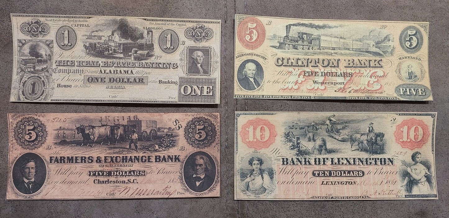 Reprint of United States Obsolete Currency 1833-1873 y. SET-B FREE SHIPPING!