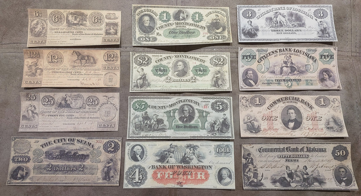 Reprint of United States Obsolete Currency 1838-1867 y. SET-C FREE SHIPPING!