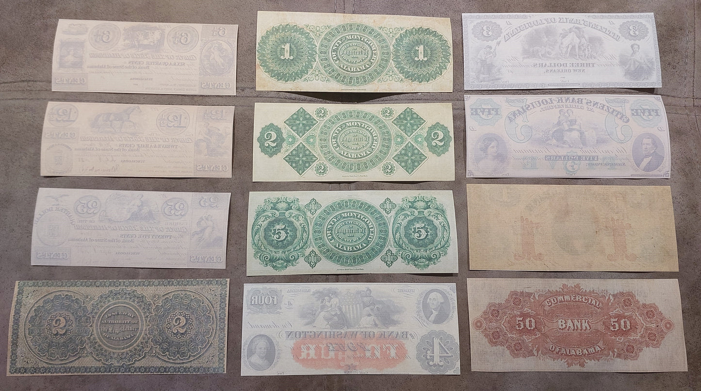 Reprint of United States Obsolete Currency 1838-1867 y. SET-C FREE SHIPPING!
