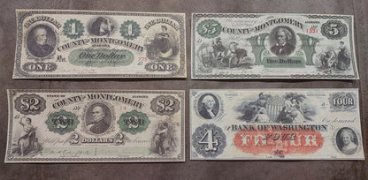 Réimpression de la monnaie obsolète des États-Unis 1838-1867. LIVRAISON GRATUITE !