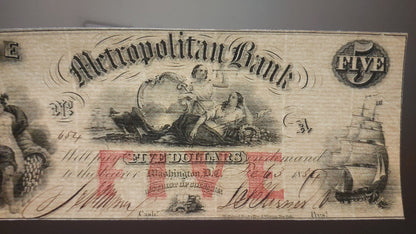 Réimpression de billets américains périmés 1854-1863 y. ENSEMBLE-G LIVRAISON GRATUITE !!!