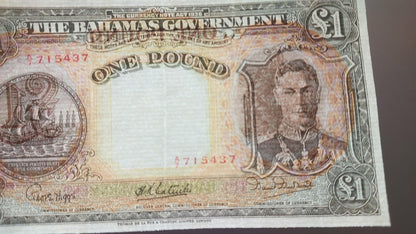 Reprint on paper with W/M Bahamas Goverment 1919-1952 y. UK colony.
