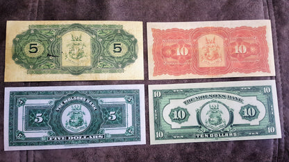 Réimpression sur papier avec filigrane Canada Molsons Bank 1871 - 1922. LIVRAISON GRATUITE !!!