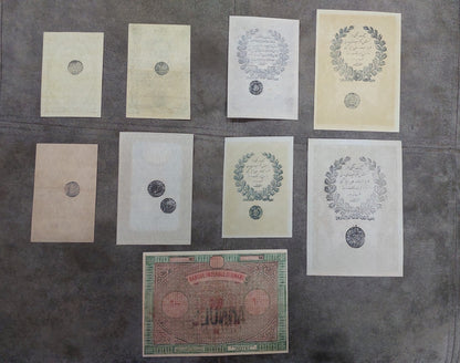 Réimpression sur papier avec filigrane Empire Ottoman 1852-1863. LIVRAISON GRATUITE !!! NOUVEAU