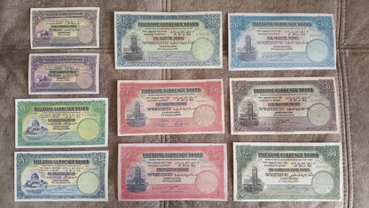 Réimpression sur papier avec filigrane Palestine-Israël 1927, 1929, 1939, 1944 LIVRAISON GRATUITE