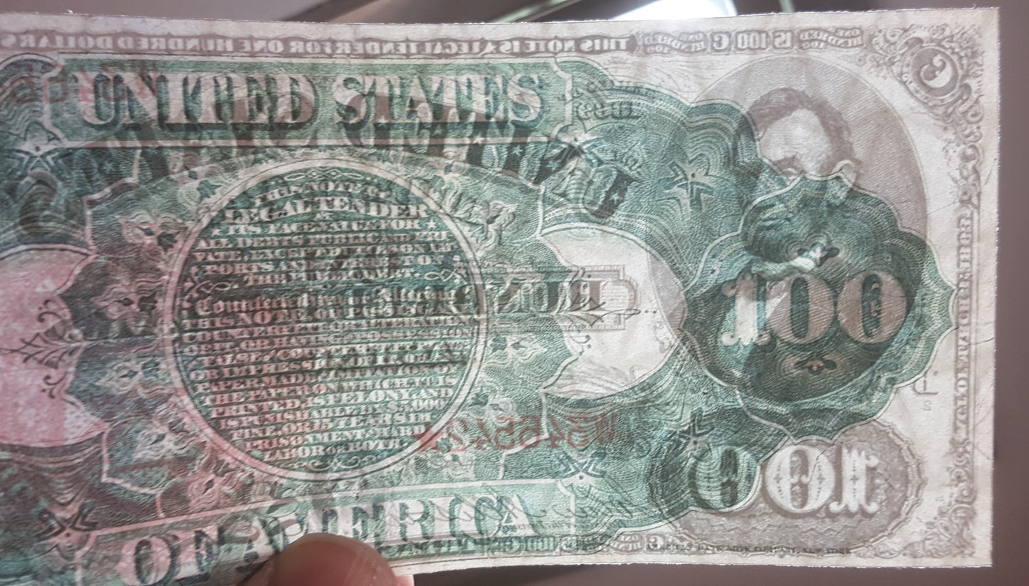 Reprint on paper with W/M United State 1869 FREE SHIPPING !!!