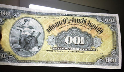 Réimpression sur papier avec filigrane La Banque Royale du Canada 1909-1927, dollar. LIVRAISON GRATUITE.