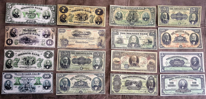 Réimpression sur papier avec filigrane Canada Molsons Bank 1871 - 1922. LIVRAISON GRATUITE !!!