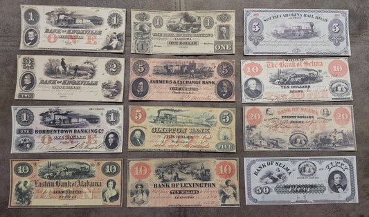 Reprint of United States Obsolete Currency 1833-1873 y. SET-B FREE SHIPPING!