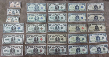 Retirage sur papier avec filigrane (SET-B) Canada 1923, TYPES DIFFÉRENTS - Livraison gratuite