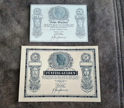 Retrait sur papier filigrané « États allemands anciens », premières coupures 1772-1849.
