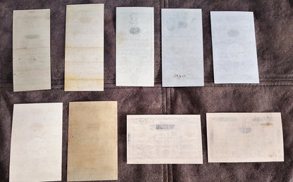 Réimpression sur papier avec filigrane Billets de banque autrichiens année 1800. LIVRAISON GRATUITE