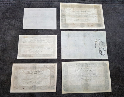 Réimpression sur papier avec filigrane Billets de banque autrichiens 1811. LIVRAISON GRATUITE !!!