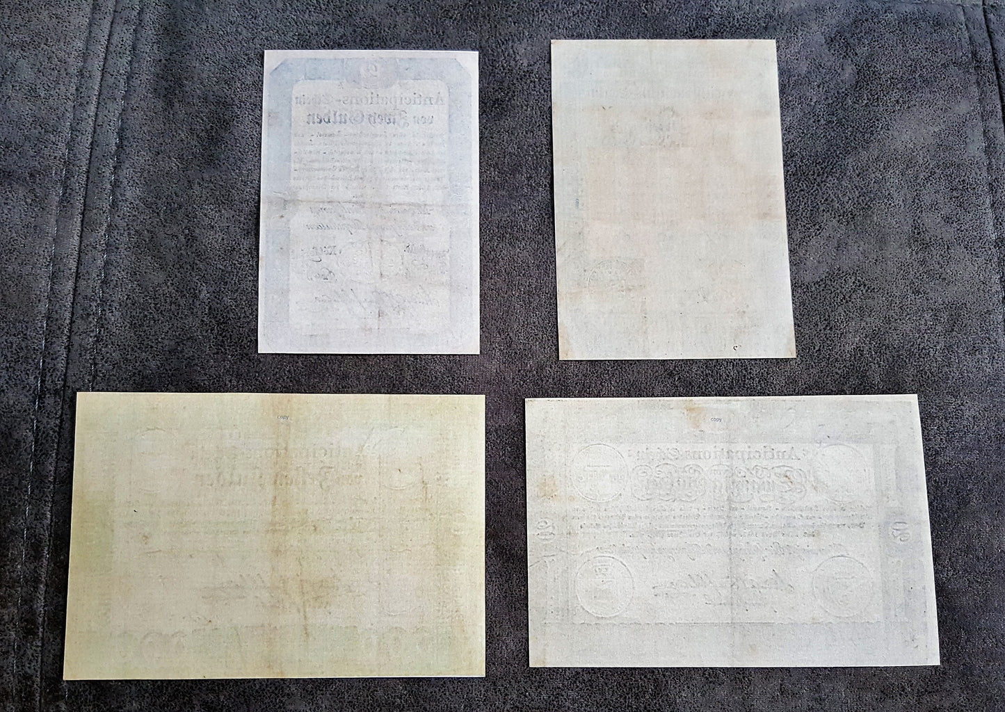 Reprint on paper with W/M Austria Banknotes 1813 - 1825 year. FREE SHIPPING