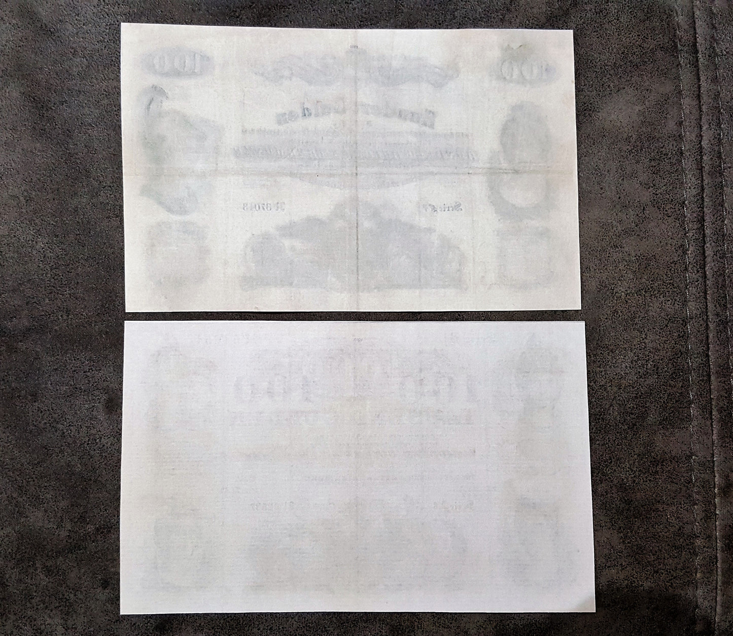 Reprint on paper with W/M Austria Banknotes 1847-1848 years. FREE SHIPPING