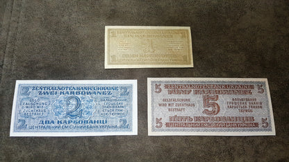 Réimpression sur papier avec filigrane 1941-1942 Ukraine, occupation allemande LIVRAISON GRATUITE !!!