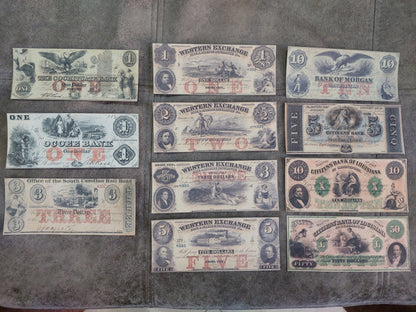 Réimpression de monnaie obsolète des États-Unis 1850-1859. ENSEMBLE D LIVRAISON GRATUITE !