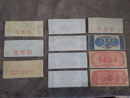 Réimpression de monnaie obsolète des États-Unis 1850-1859. ENSEMBLE D LIVRAISON GRATUITE !
