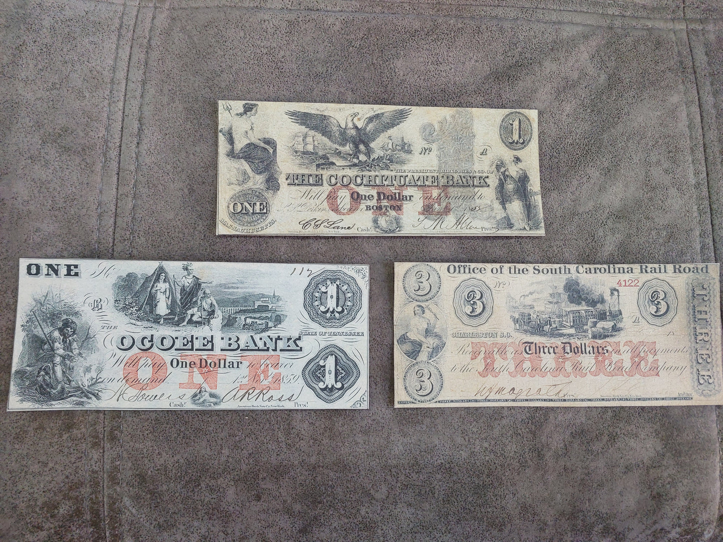 Reprint of United States Obsolete Currency 1850-1859. SET-D FREE SHIPPING !