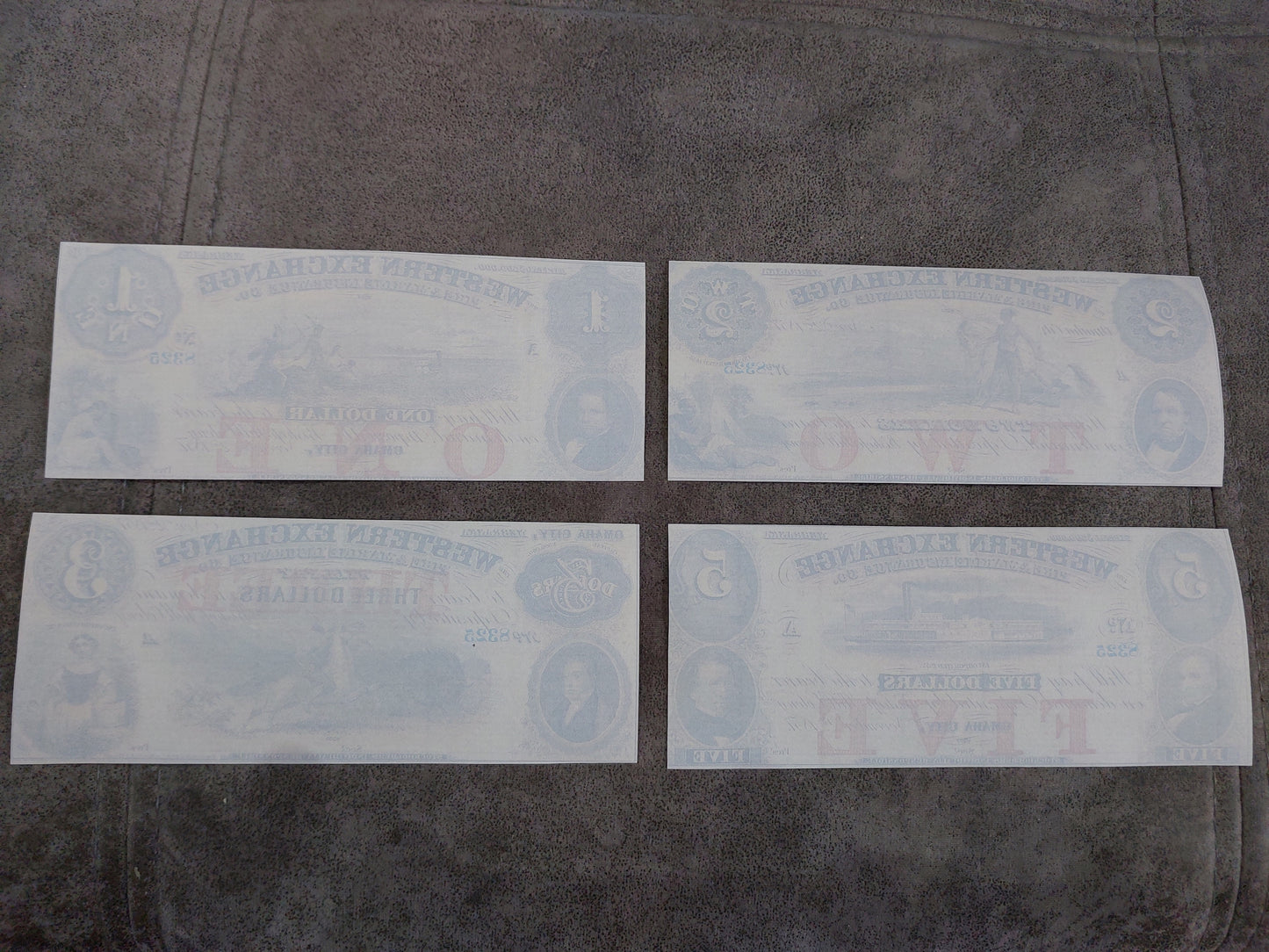 Reprint of United States Obsolete Currency 1850-1859. SET-D FREE SHIPPING !
