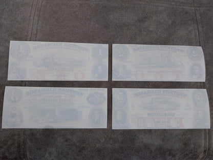 Réimpression de monnaie obsolète des États-Unis 1850-1859. ENSEMBLE D LIVRAISON GRATUITE !