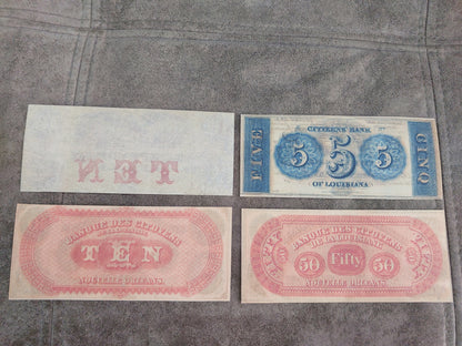 Réimpression de monnaie obsolète des États-Unis 1850-1859. ENSEMBLE D LIVRAISON GRATUITE !