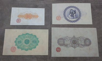 Réimpression sur papier avec filigrane Japon 1877-1886 LIVRAISON GRATUITE Copie de billets de haute qualité, papier filigrané. Japon