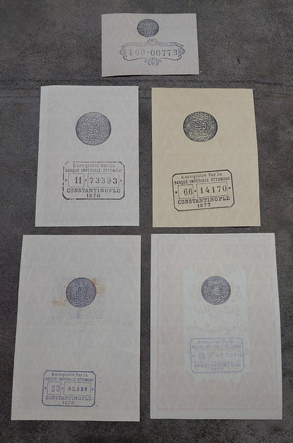 Réimpression sur papier avec filigrane Empire ottoman 1876-1877. LIVRAISON GRATUITE !!!