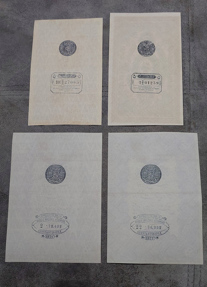 Réimpression sur papier avec filigrane Empire ottoman 1876-1877. LIVRAISON GRATUITE !!!