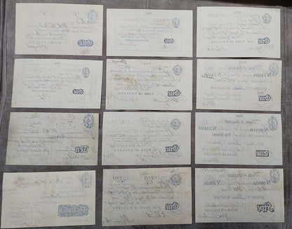 Réimpression sur papier avec filigrane Angleterre 1 - 200 livres 1790-1818. LIVRAISON GRATUITE AU ROYAUME-UNI !