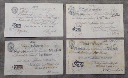 Réimpression sur papier avec filigrane Angleterre 1 - 200 livres 1790-1818. LIVRAISON GRATUITE AU ROYAUME-UNI !