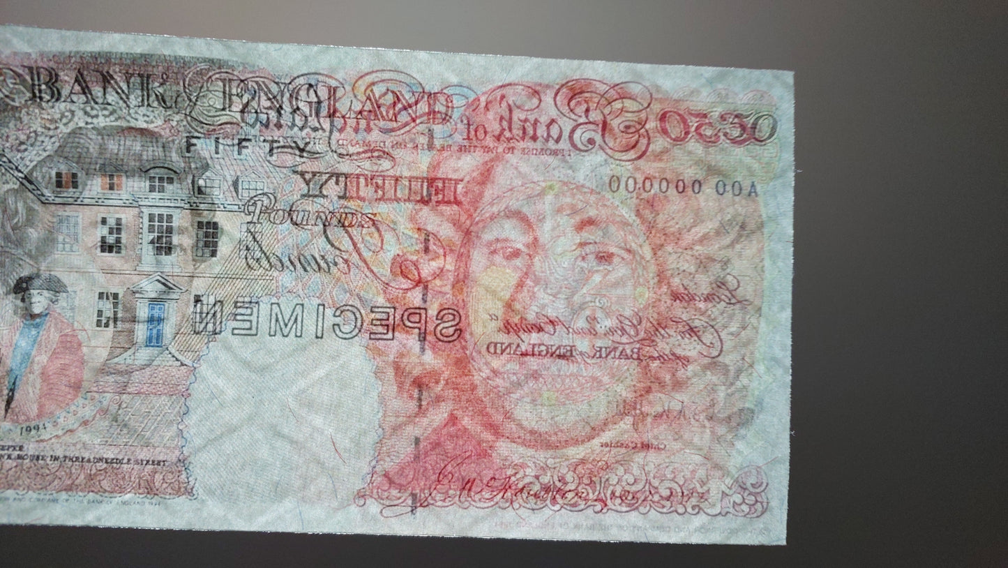 Reprint on paper with W/M Great Britain UK Pound 1961-1994 England FREE SHIPP.