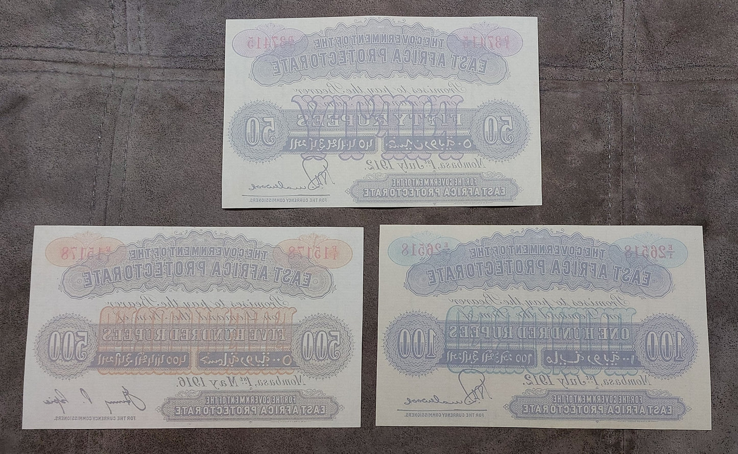 Reprint on paper with W/M East Africa Protectorate 1905-1918 y. UK colony.