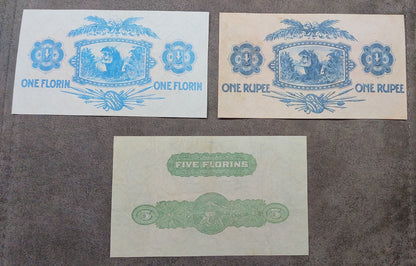 Reimpresión en papel con W/M East Africa 1920 año. Administración británica, colonia del Reino Unido.