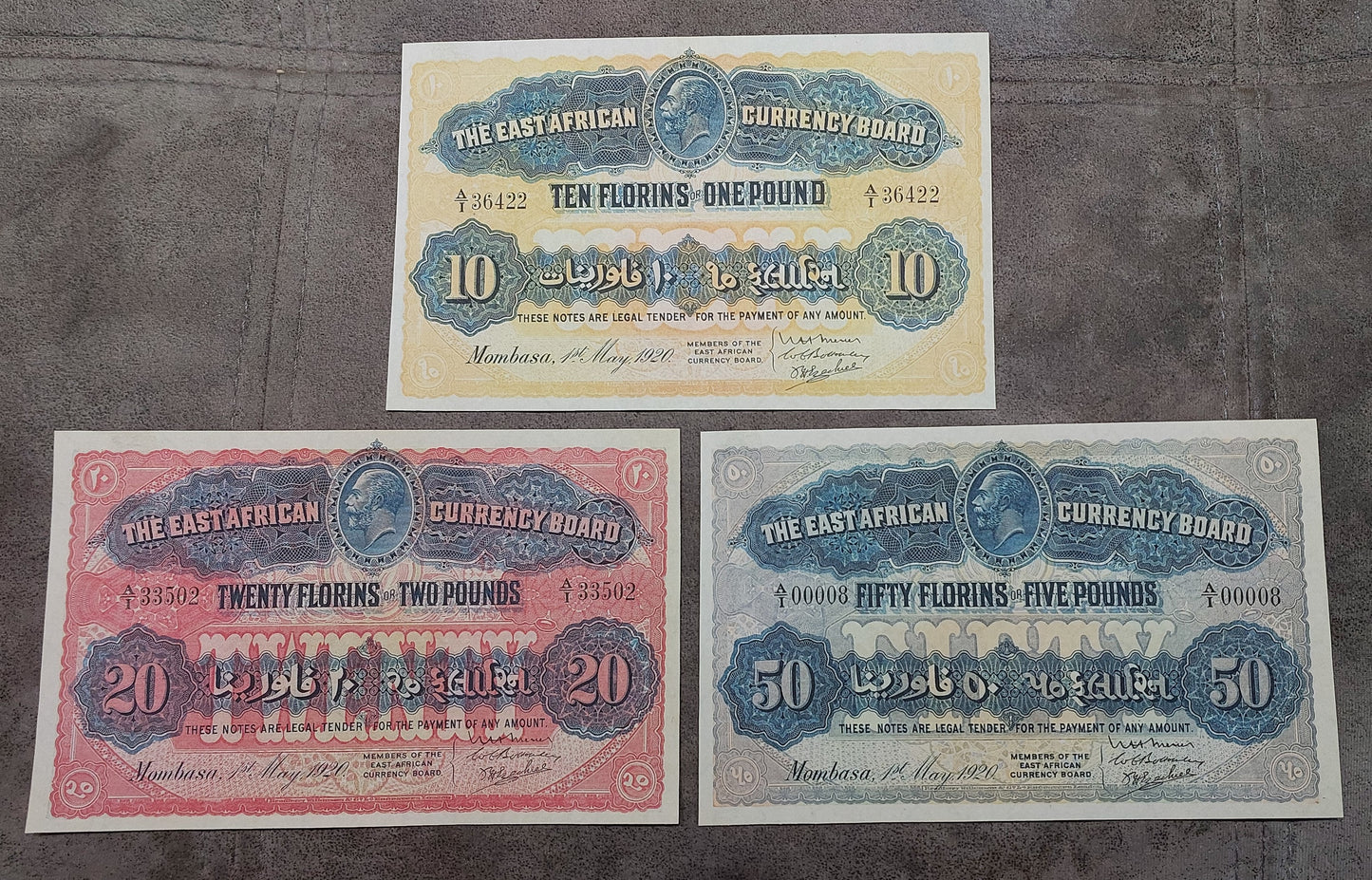 Reprint on paper with W/M East Africa 1920 y. British Administration, UK colony.