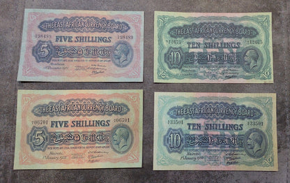 Réimpression sur papier avec filigrane Afrique de l'Est 1921-1933, administration britannique, colonie du Royaume-Uni.