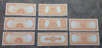 Réimpression sur papier avec filigrane États-Unis 1905-1913, pièce Dollar Or LIVRAISON GRATUITE !!