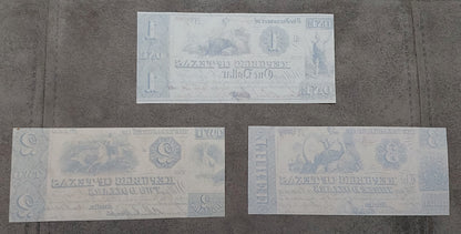 Réimpression États-Unis Monnaie obsolète Texas 1839-1841 a. ENSEMBLE-I, LIVRAISON GRATUITE!