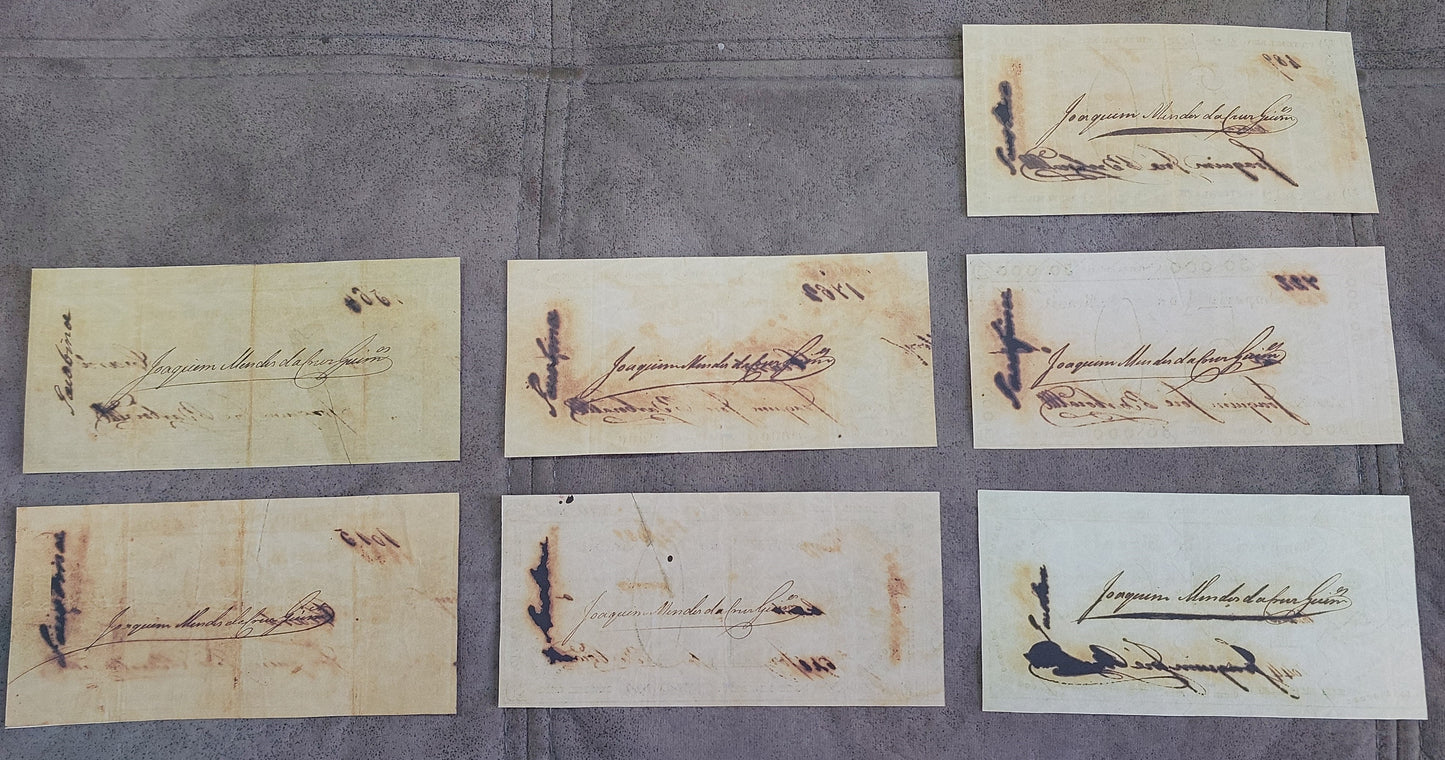 Reprint on paper with W/M Brazil banknotes 1833 y. Copper Exchange FREE SHIPPING