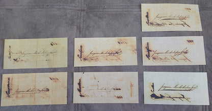 Réimpression sur papier de billets de banque brésiliens de 1833 avec filigrane. Échange de cuivre LIVRAISON GRATUITE