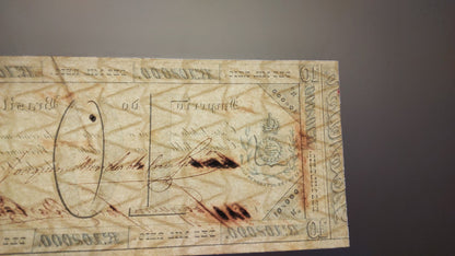 Réimpression sur papier de billets de banque brésiliens de 1833 avec filigrane. Échange de cuivre LIVRAISON GRATUITE