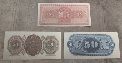 Réimpression sur papier avec filigrane Billets de banque brésiliens de Nice 1866 - 1891. LIVRAISON GRATUITE !