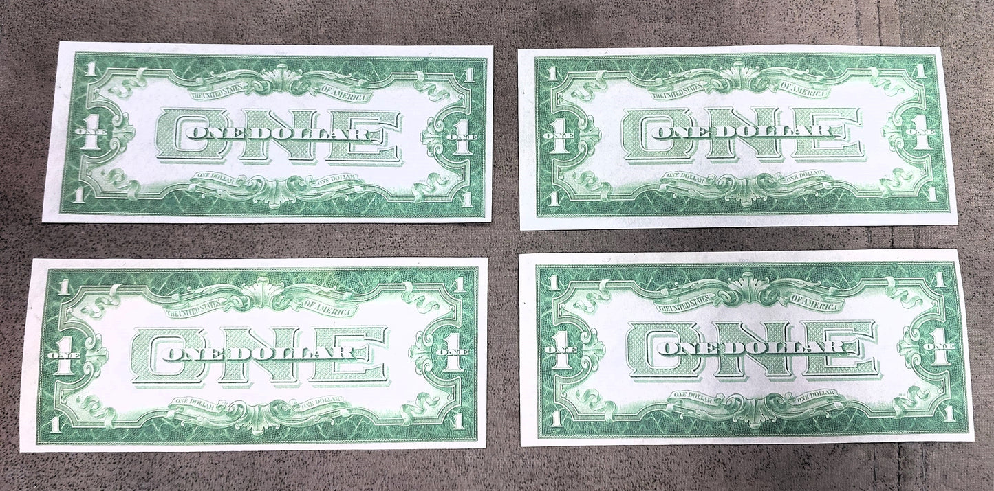 Reprint on paper with W/M United States Silver banknotes 1928-1935 FREE SHIPPING