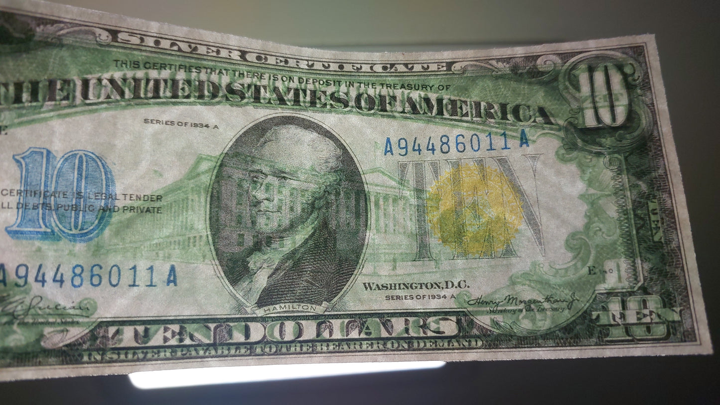 Reprint on paper with W/M United States Silver banknotes 1928-1935 FREE SHIPPING